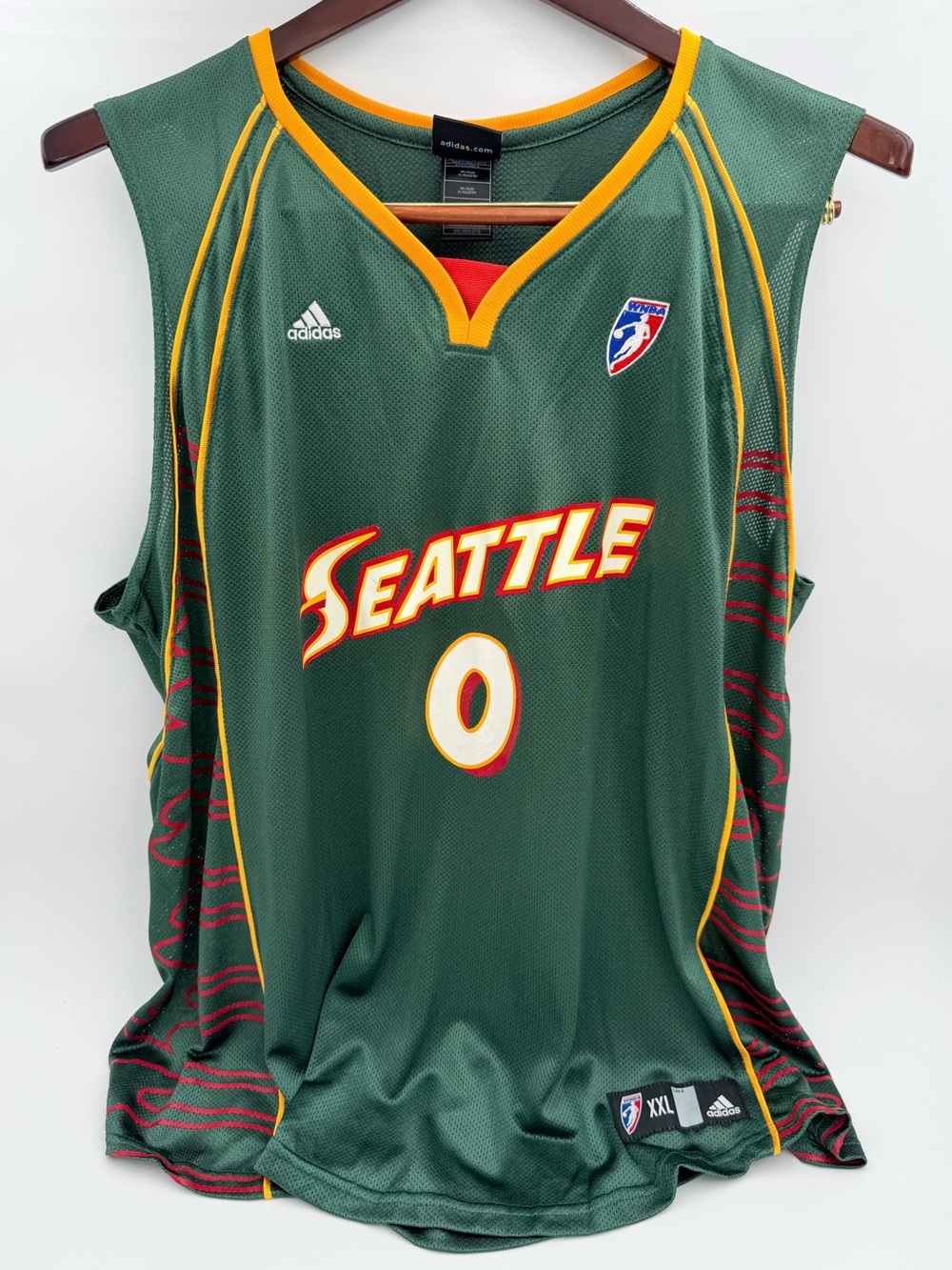 Rare Adidas Vintage 2008 Seattle Storm Shyra Ely WNBA Jersey
